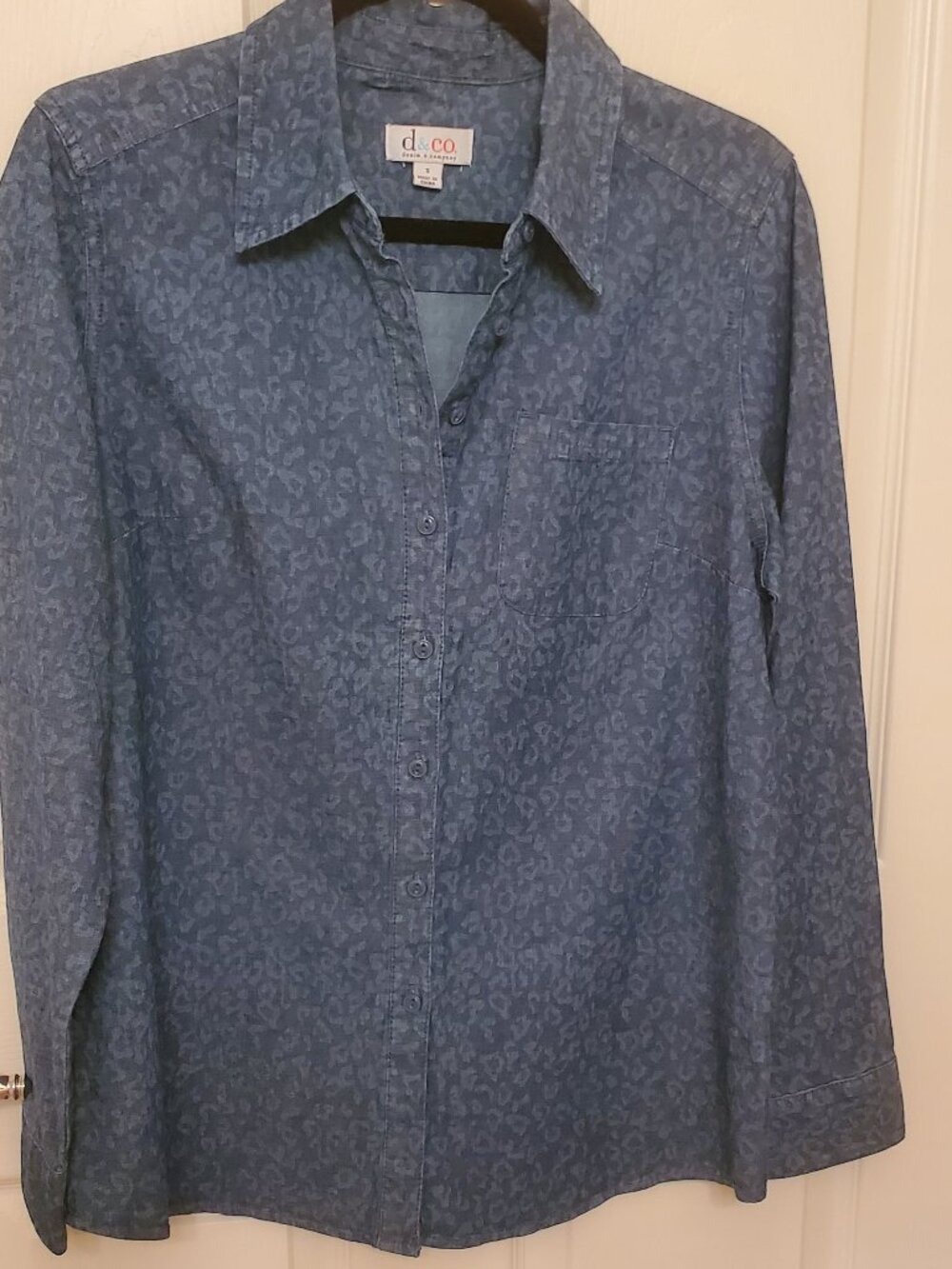 Denim & Co Denim Button Shirt